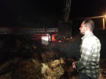 Altıntaş’Ta Yangın
