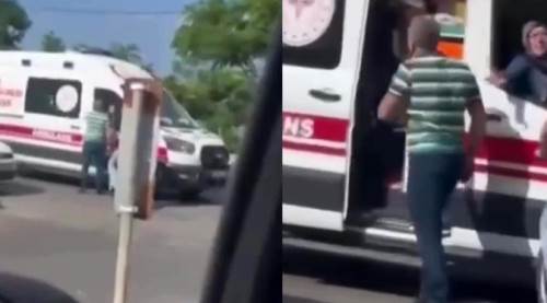 Ambulansta hasta olduğuna inanmayınca bakın ne yaptı?