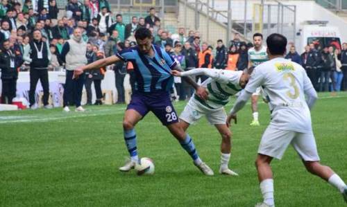 Anadolu Üniversitesi Bursaspor maçından eli boş döndü