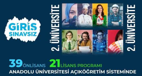 Anadolu Üniversitesi'nde sınavsız ikinci üniversite kayıtları devam ediyor