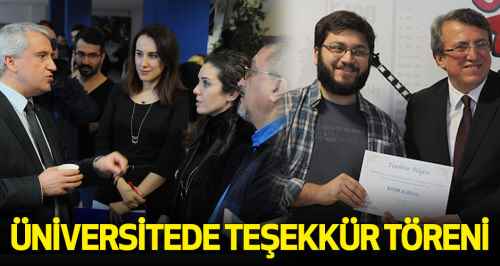 Anadolu Üniversitesi'nde teşekkür töreni