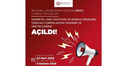 Anadolu Üniversitesi'nden BAP çağrısı