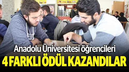 Anadolu Üniversitesi öğrencileri ödüle doymuyor