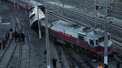Ankara'da tren kazası