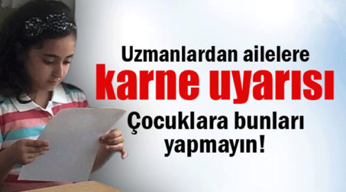 Anneler babalar bunları sakın yapmayın