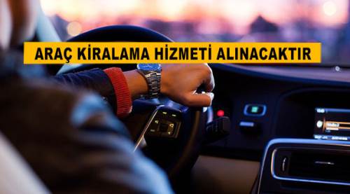 Araç kiralama hizmeti alınacaktır!