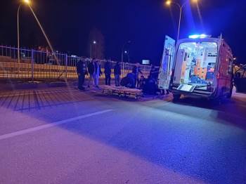 Araç Önce Yayaya, Ardından Bariyerlere Çarptı: 1 Ölü, 1 Yaralı
