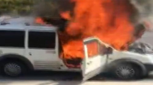 Aracı 15 dakika önce satın almıştı!