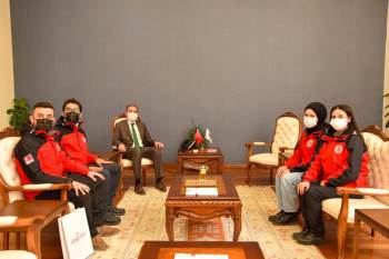 Arama Kurtarma Faaliyetleri Konusunda Rektör Beydemir’İ Bilgilendirdiler
