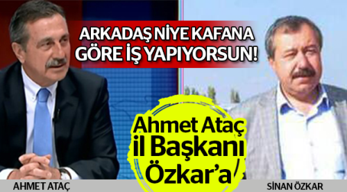 Arkadaş niye kafana göre iş yapıyorsun!