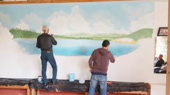 Asırlık Mesire Alanı Ve Gölet, Şifalı Hamamın Duvarına Yağlı Boya İle Resimleniyor
