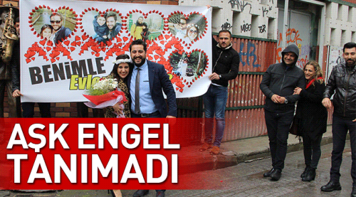 Aşk engel tanımadı...