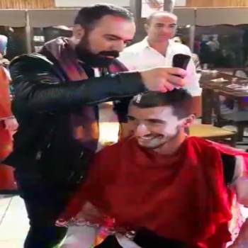 Askere Giden Gence İmece Usulü Tıraş
