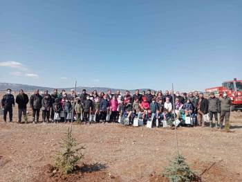 Aslanapa’Da ’Jandarma Hatıra Ormanı’Na Fidan Dikimi
