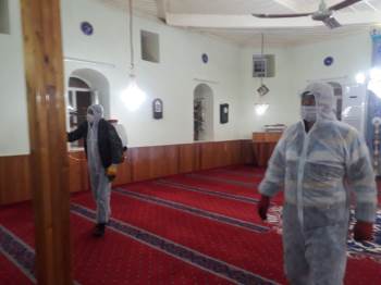 Aslanapa’Da Tüm Camiler Temizlenip Dezenfekte Edildi
