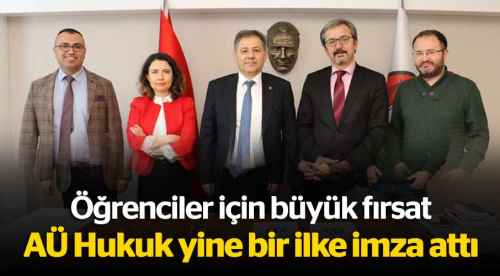 AÜ Hukuk yine bir ilke imza attı