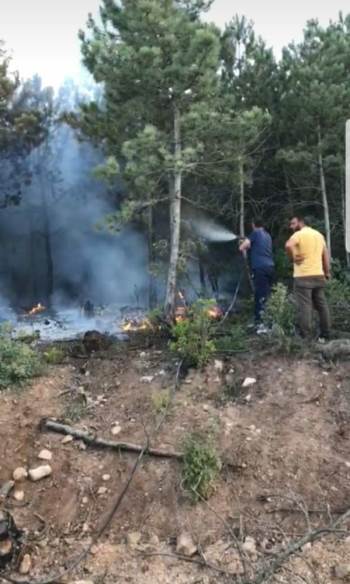 Avcıların Dikkati Yangının Büyümesini Önledi
