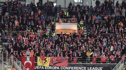 Avrupa Konferans Ligi maçında Eskişehirspor detayı 