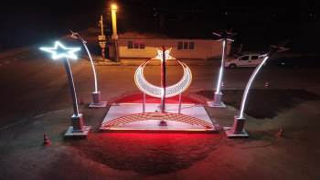 Ay Yıldızlı Çalışma İlçeye Adeta Yeni Bir Hava Kattı
