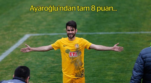 Ayaroğlu’dan tam 8 puan