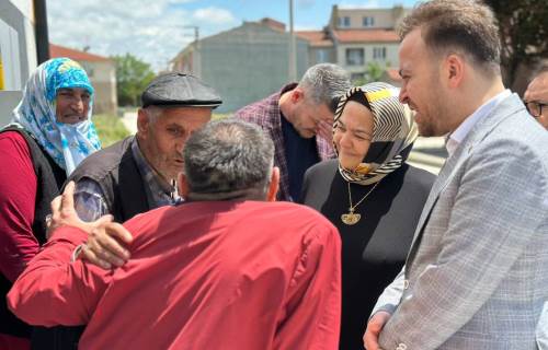 Ayşen Gürcan'dan bayram öncesi mahalle mahalle ziyaret