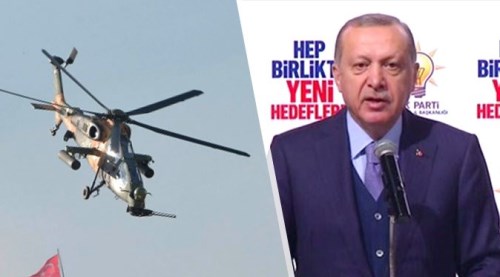 Az önce bir helikopterimiz düşürüldü