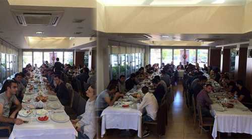 Azerbaycanlı öğrencilere kahvaltı