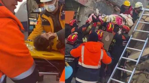 Baba ve kızı, depremden 102 saat sonra kurtarıldı