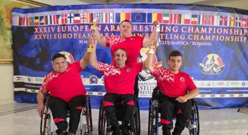 Bağcılar sporcuları Avrupa Bilek Güreşi Şampiyonasına damga vurdu