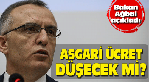 Bakan Ağbal'dan asgari ücret açıklaması