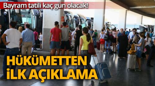 Bakan'dan 'Kurban Bayramı tatili' açıklaması
