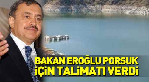 Bakan Eroğlu Porsuk için talimatı verdi