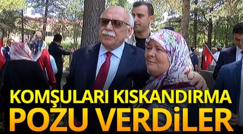 Bakan'la komşuları kıskandırdı