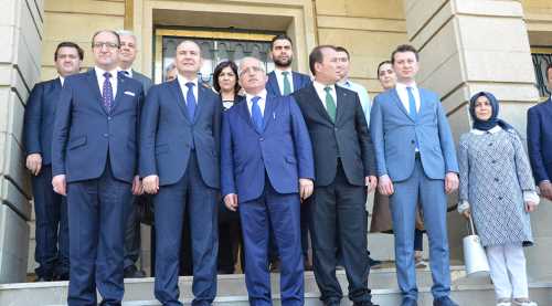 BAKAN SOYLU VALİ TUNA'YI ZİYARET ETTİ