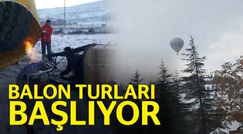 Balon turları başlıyor