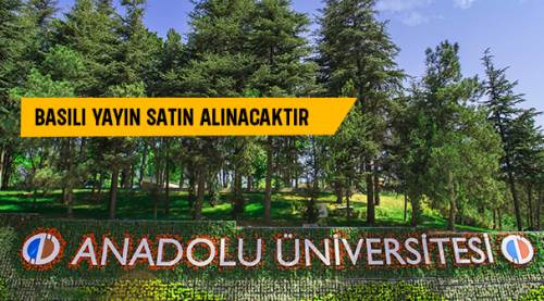 Basılı yayın satın alınacaktır