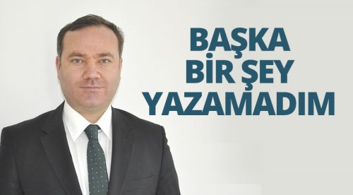 Başka bir şey yazamadım