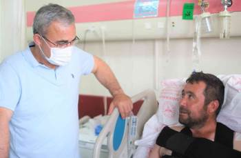 Başkan Alim Işık’Tan ’Geçmiş Olsun’ Ziyareti
