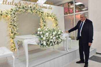 Başkan Bakkalcıoğlu’Ndan Yeni Nikah Salonunda Son Kontroller
