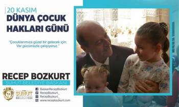 Başkan Bozkurt’Tan Dünya Çocuk Hakları Günü Mesajı

