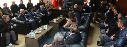 Başkan Büyükerşen ve milletvekillerinden hayırlı olsun ziyareti