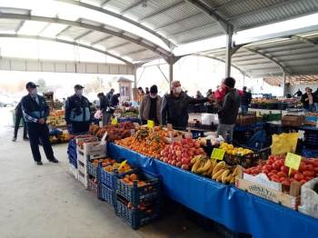 Başkan Çalışkan’Dan Pazarda Korona Virüs Denetimi
