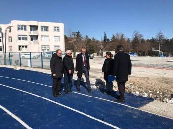 Başkan Ceyhun: “Tribün Çalışması Kısa Sürede Tamamlanacak”
