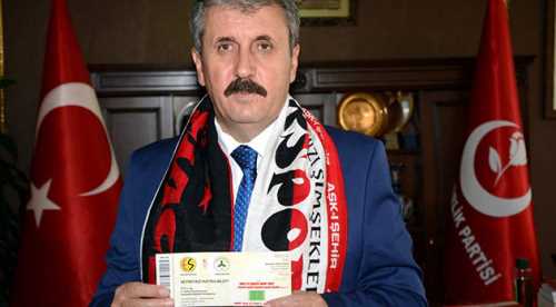 Başkan Destici'den Eskişehirspor'a destek