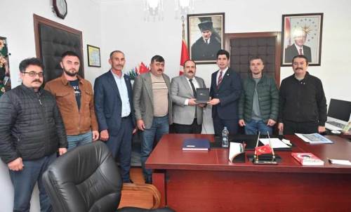 Başkan Hamamcı’dan Kaymakam Teymür’e hayırlı olsun ziyareti