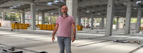 Başkan İsmail Oğuz yeni açılacak pazar yerinde incelemelerde bulundu