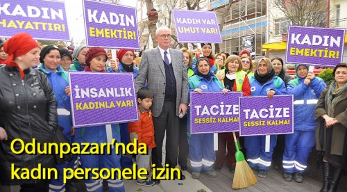 Başkan Kurt’tan kadınlara jest