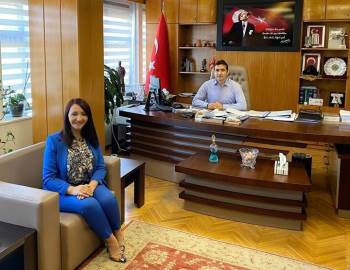 Başkan Tekin, Karayolları 14. Bölge Müdürü Güzel’İ Ziyaret Etti
