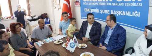Başkan Ünlü’den Sağlık Sen’e Ziyaret