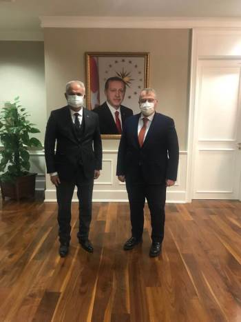 Başkan Yaman, Sağlık Bakanı Yardımcısı Eldemir’İ Ziyaret Etti
